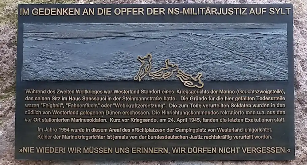 Gedenkstein für die Opfer der Wehrmachtsjustiz