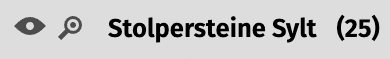 Stolperstein Ebene