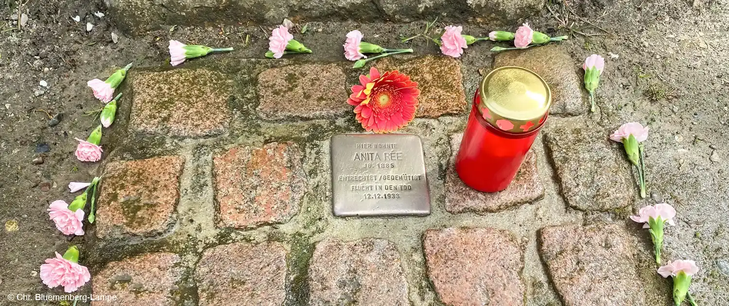 Stolperstein für Anita Ree auf Sylt