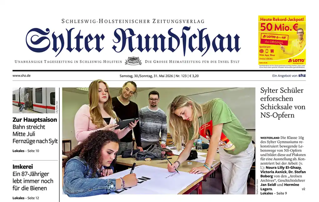 Die Klasse 10 g des Sylter Gymnasiums erforscht NS-Schicksale von Insulanern 